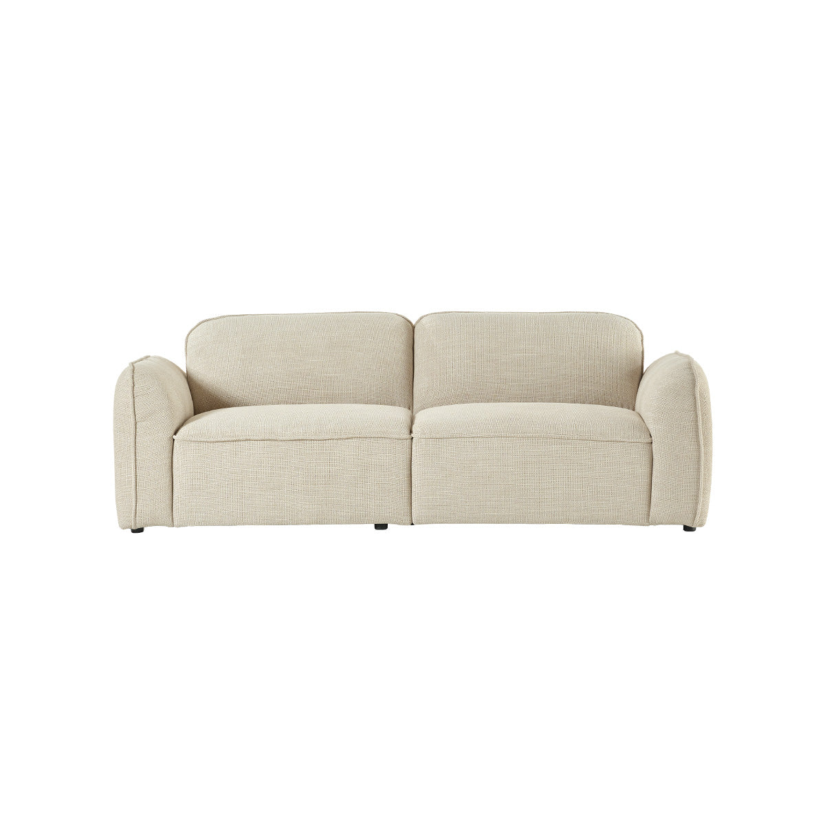 Berah Getah Hector canapé 3 places tissu beige chiné