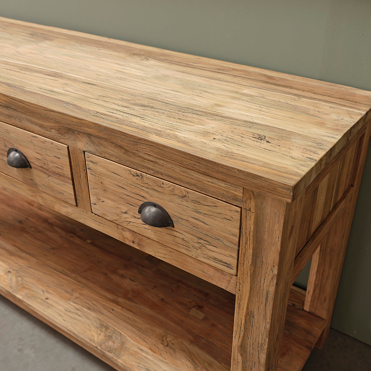 Berah Getah AUSTIN meuble vasque teck recyclé 165 cm