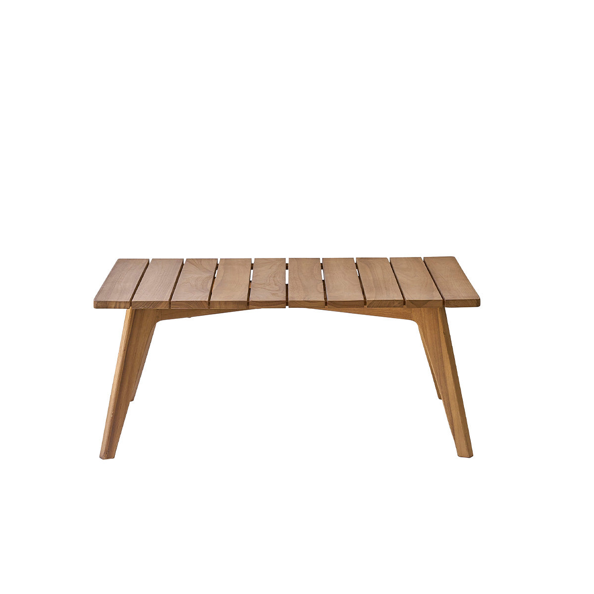 Berah Getah BARI table basse jardin teck massif lattes