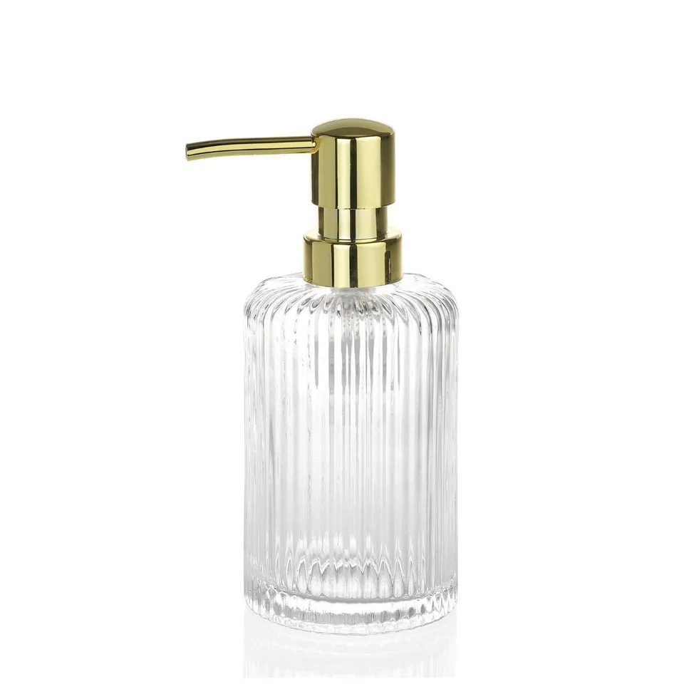 Andrea House distributeur savon verre doré classique