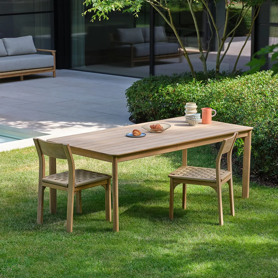 Berah Getah PIANA table jardin teck 8 pers 200 cm