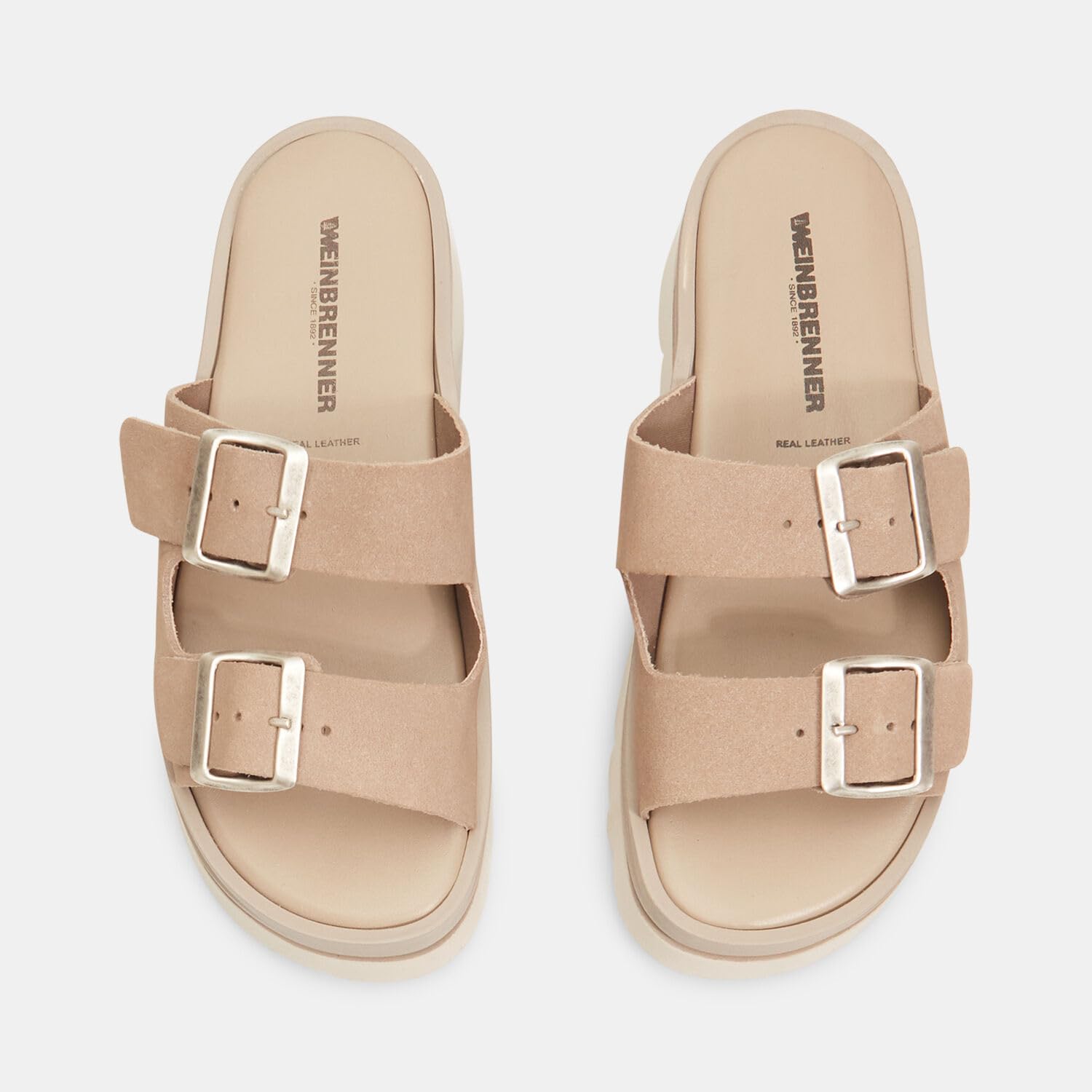 Bata Weinbrenner mules femme cuir crantée