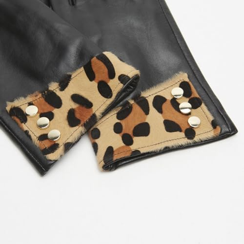 Bata Gants cuir détail animalier