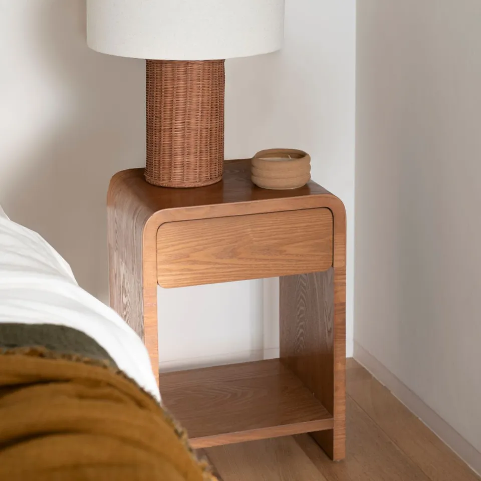 Andrea House MUEBLE table de nuit frêne foncé