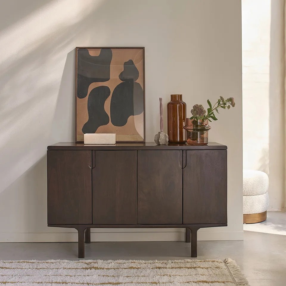Berah Getah Lazare buffet manguier 120 cm 4 portes