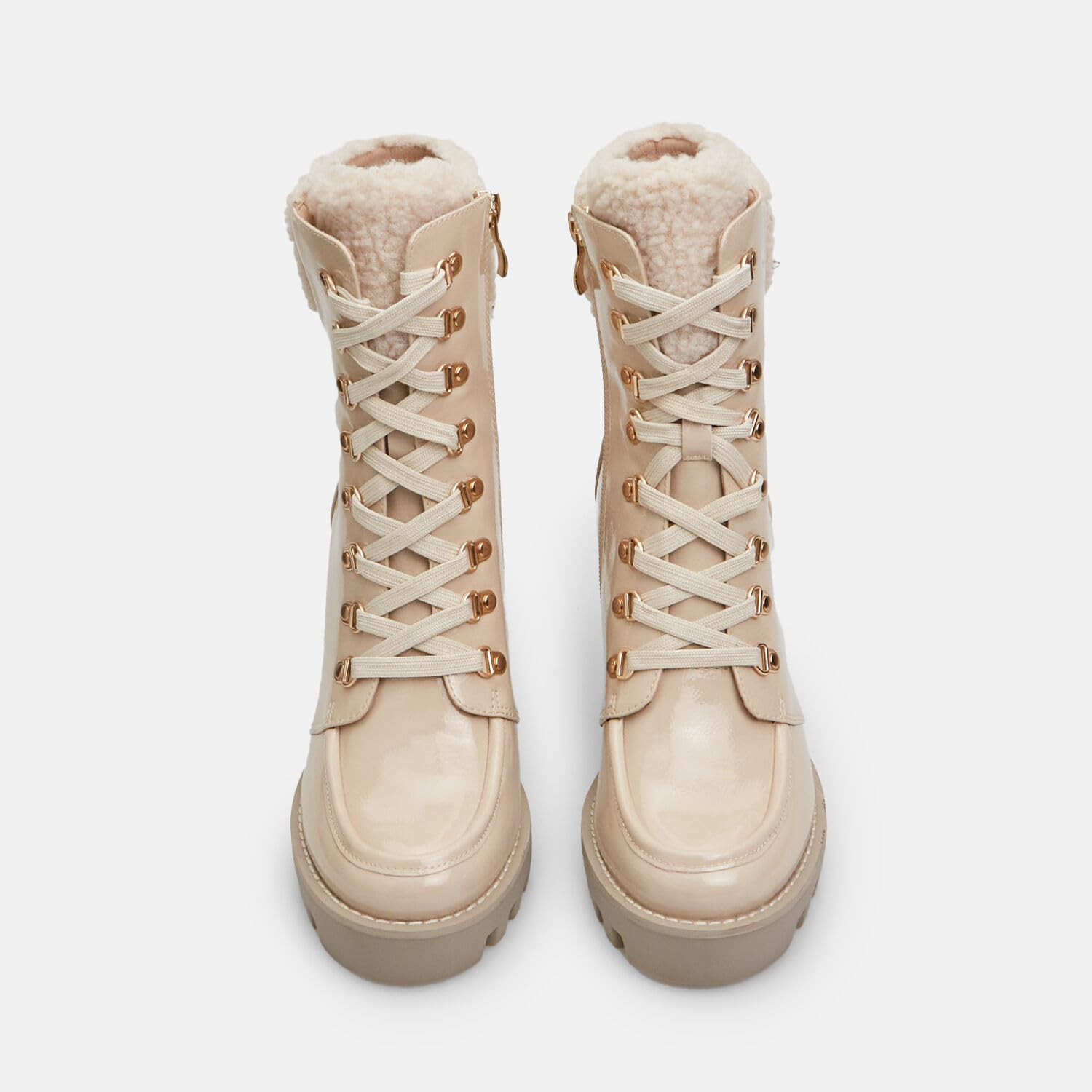 Bata Bottines Femme Talon Haut Teddy à Lacets