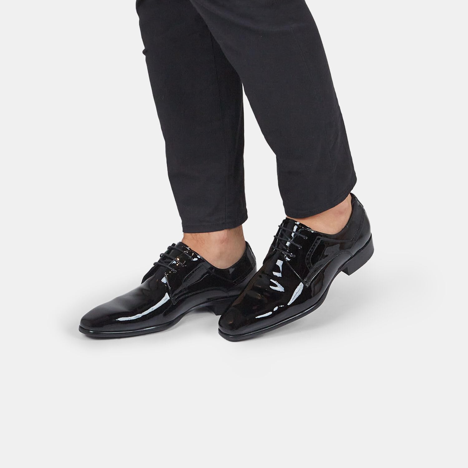 Bata Derby cuir brillant homme chaussures à lacets