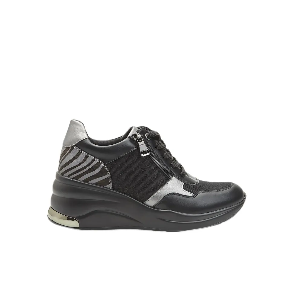 Bata Sneakers Baskets Femme Plateforme Zip Compensée