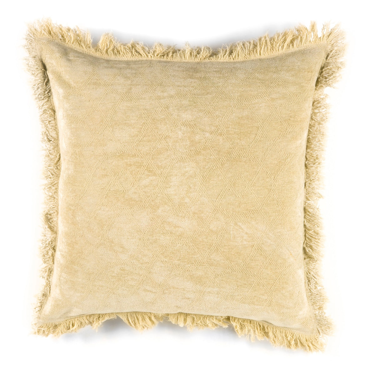 Andrea House coussin salon coton jaune