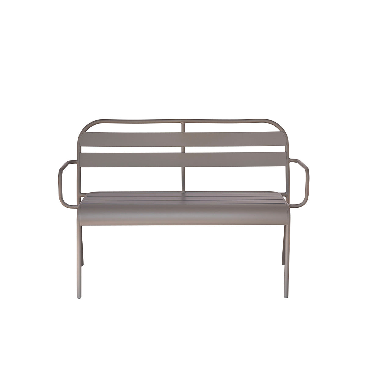 Berah Getah Zéphir banc alu gris 118 cm 2 places