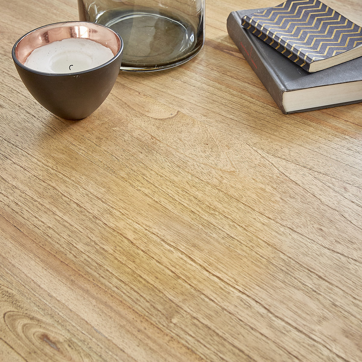 Berah Getah Basile table basse ronde mindi massif Ø 100 cm