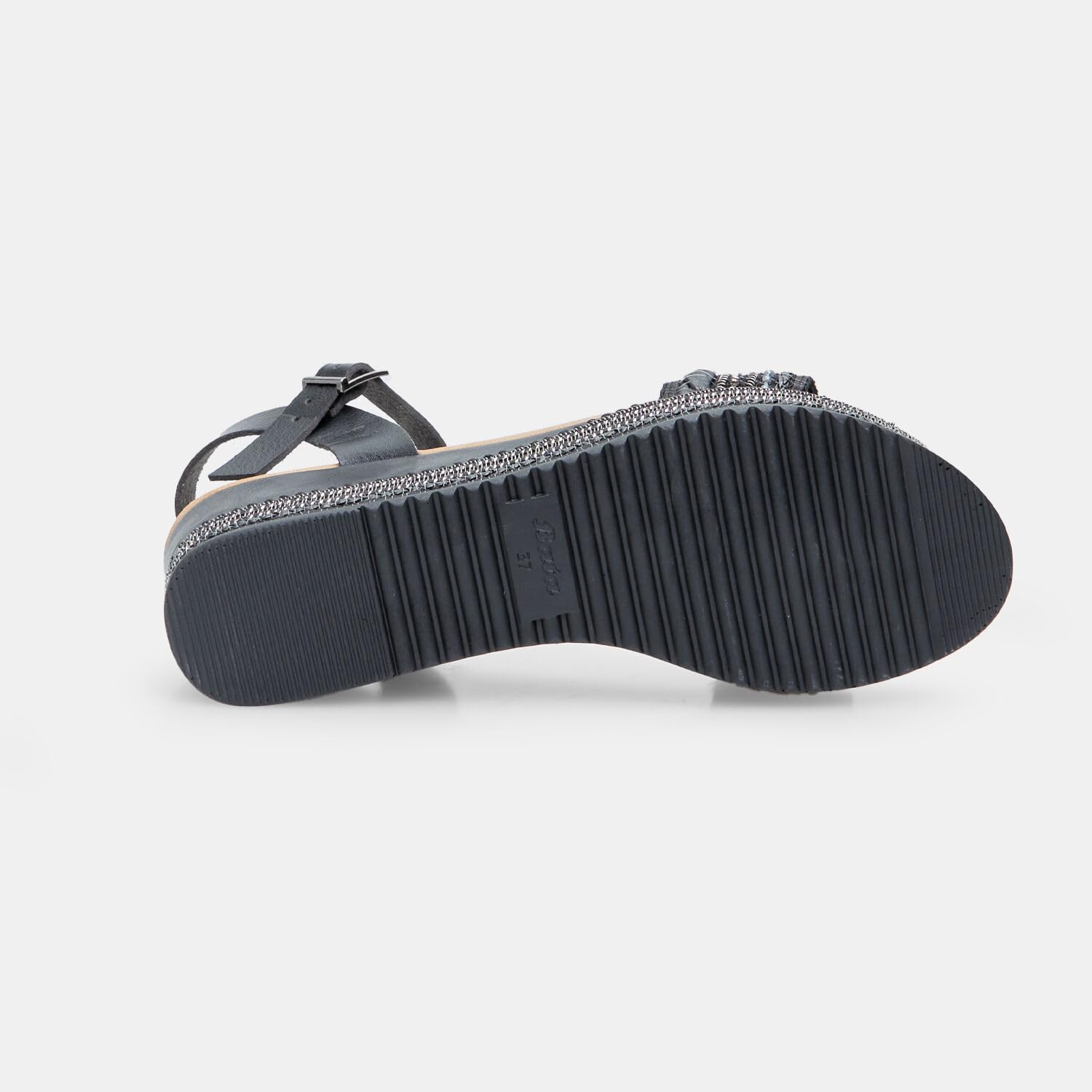 Bata Sandales femme compensées corde 6 cm strass