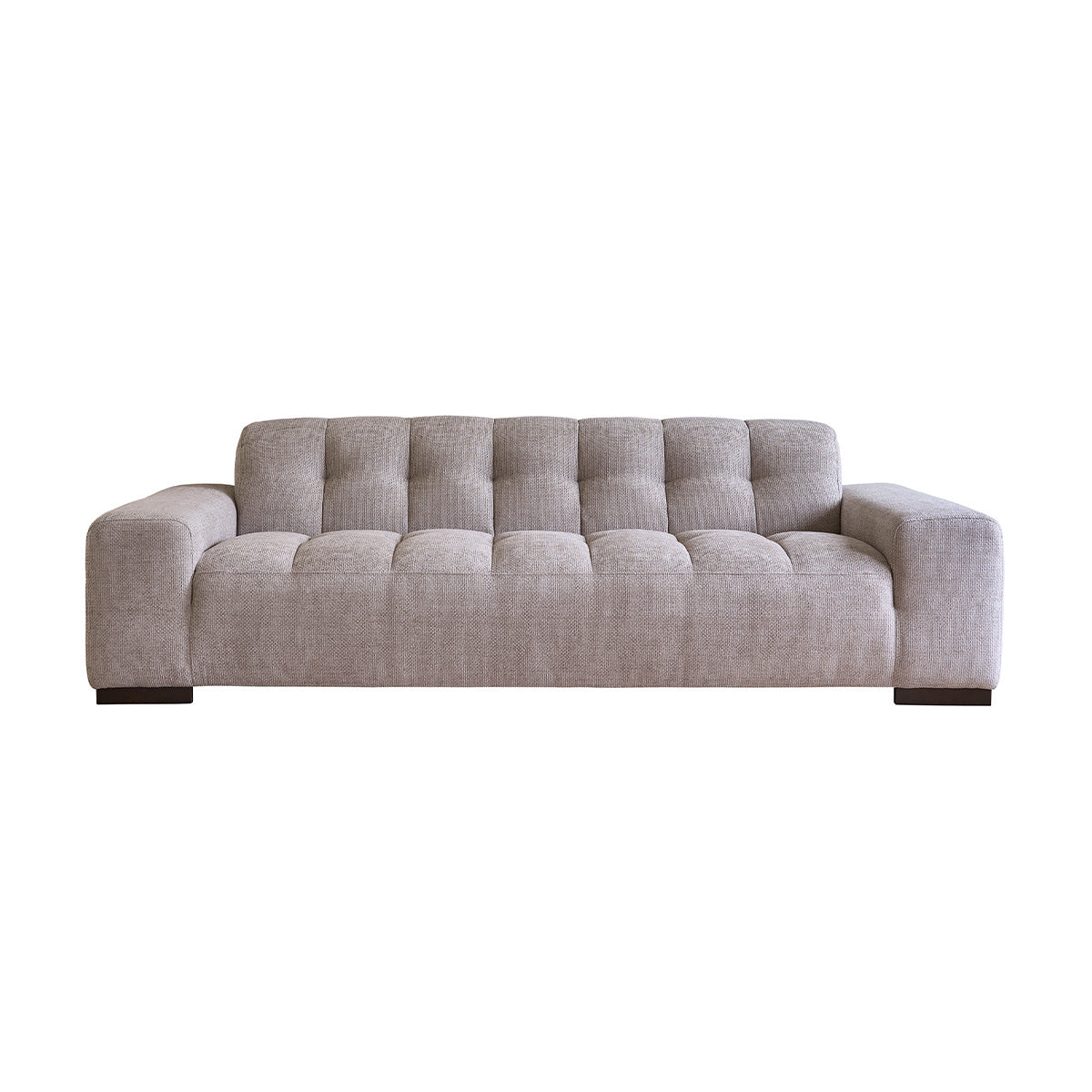 Berah Getah Alphonse canapé 4 places velours beige