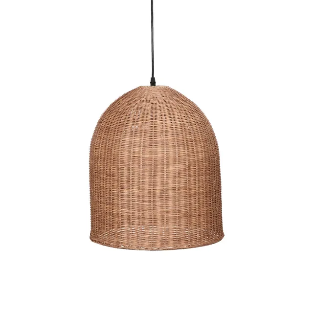 Andrea House suspension plafond fibre naturelle marron cloche