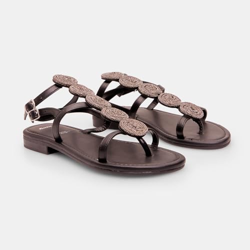 Bata Sandales Spartiates Femme Plates Confort Quotidien