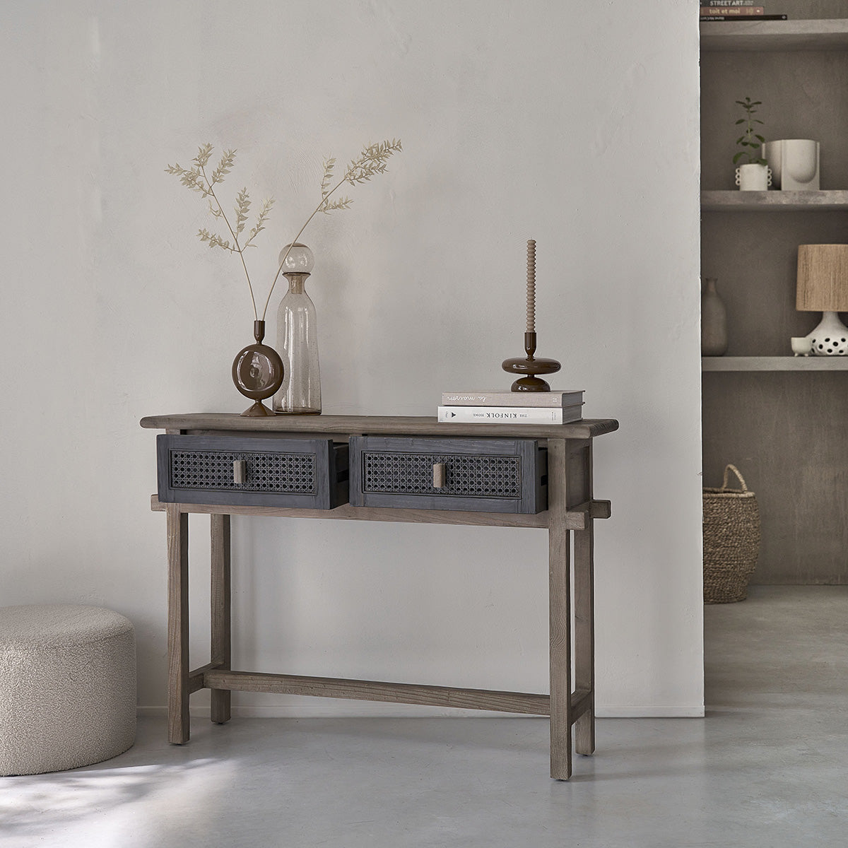 Berah Getah Junko console pin recyclé 110 cm
