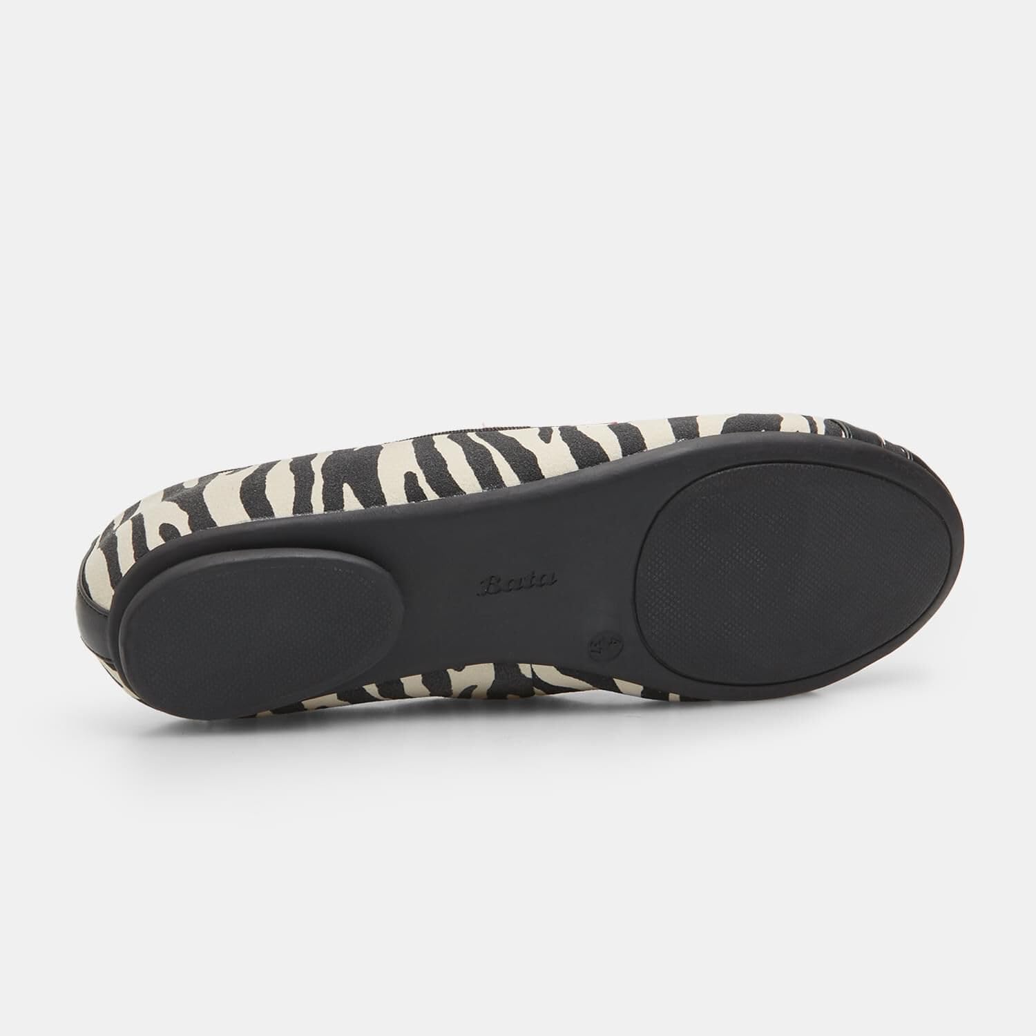 Bata Ballerines femme blanc tissu à nœud