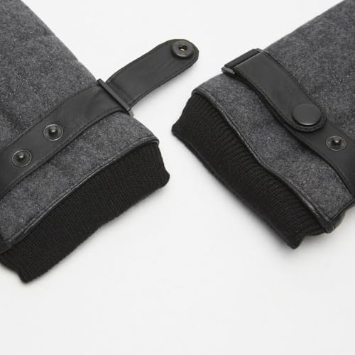 Bata Gants gants homme cuir tissu hiver