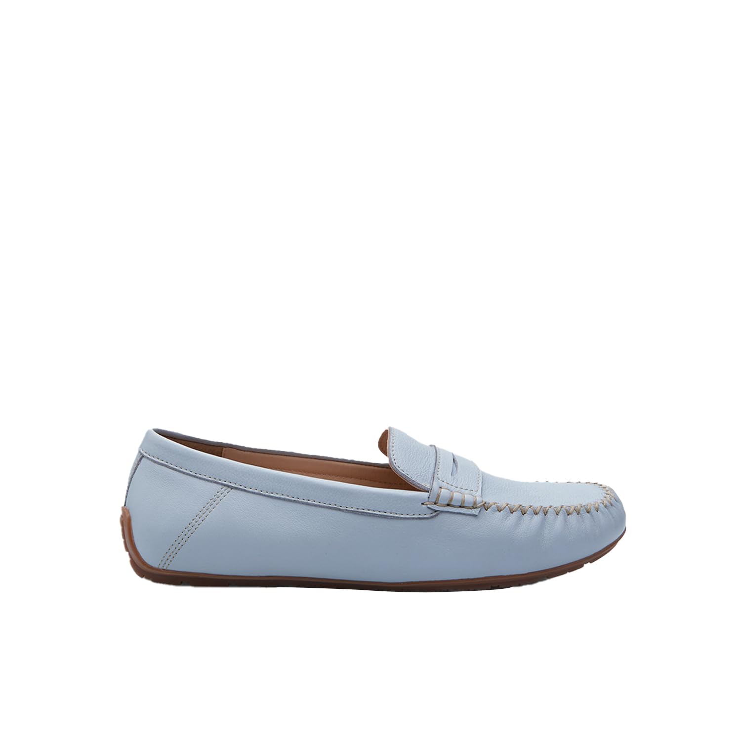 Bata Mocassins Femme Cuir Bleu Confortables