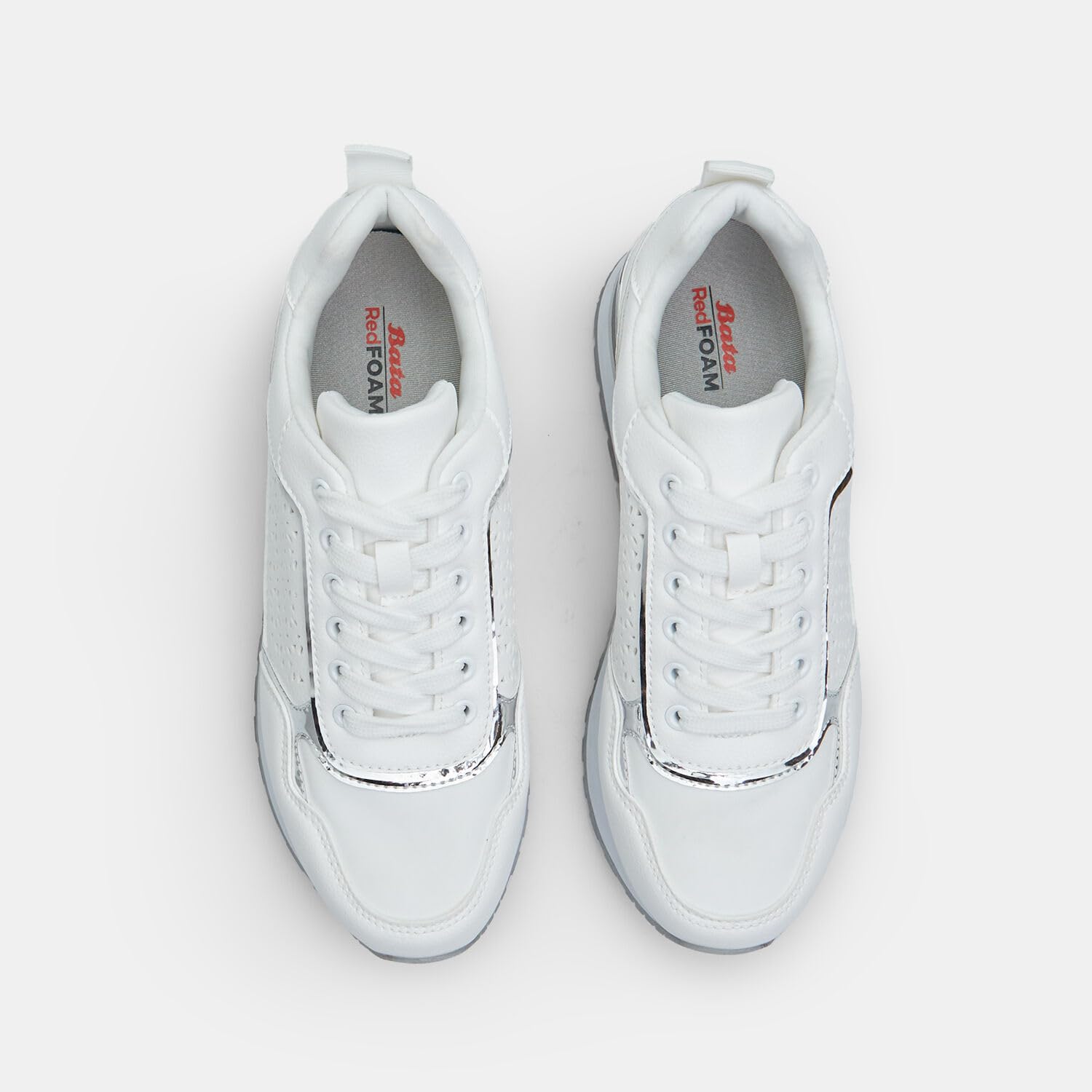 Bata sneakers femme plateforme 3 cm blanche