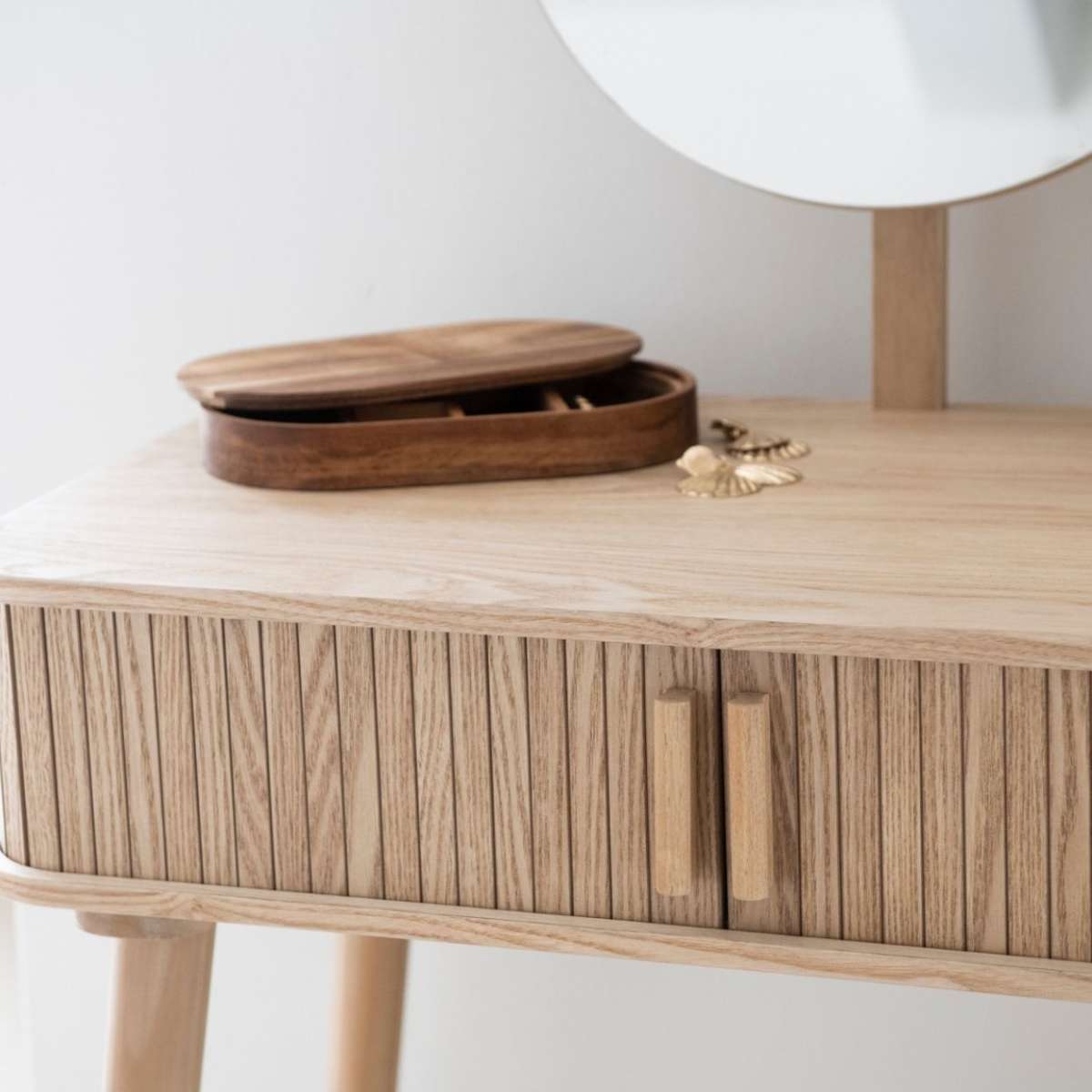 Andrea House buffet bois frêne pin portes coulissantes salon