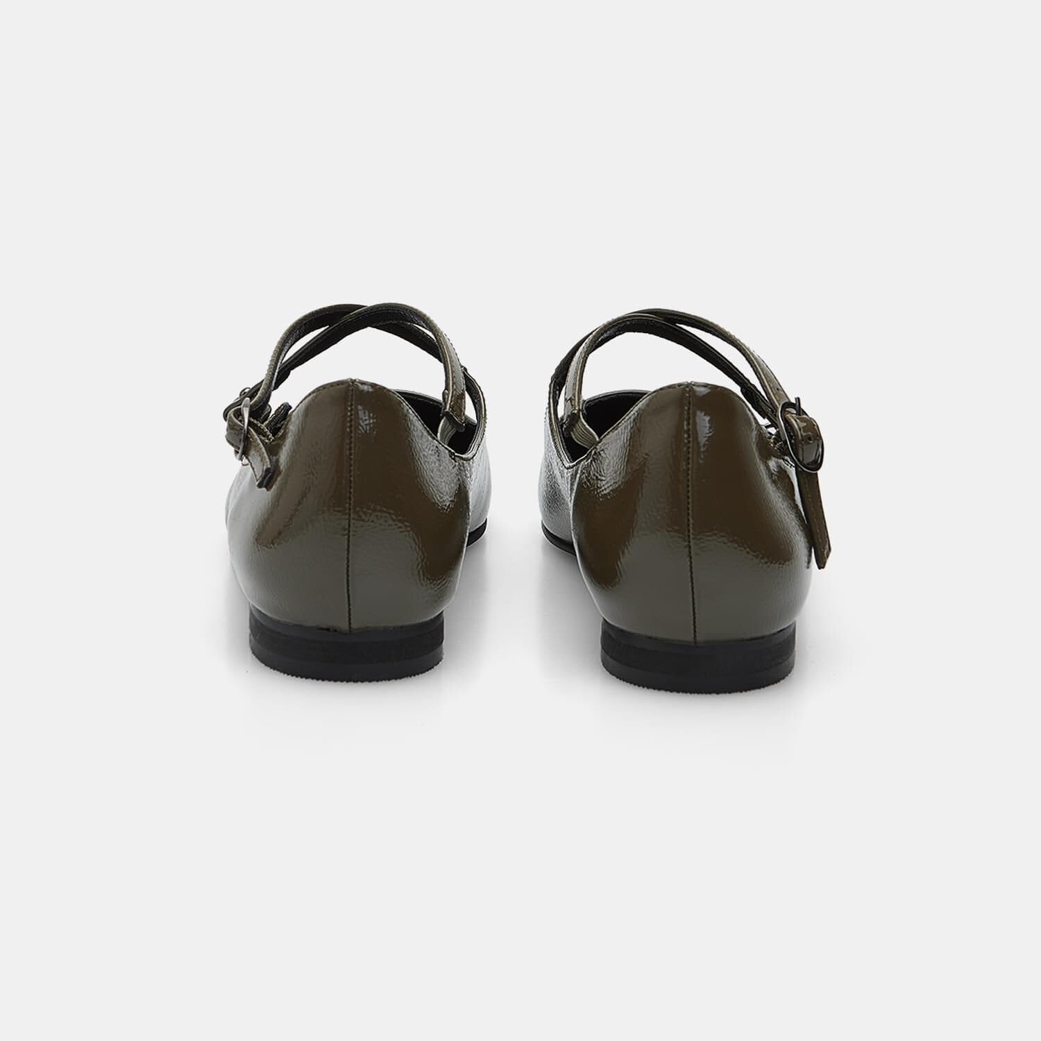 Bata Ballerines ballerine femme verte double bande