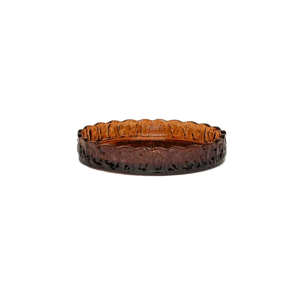 Andrea House Baño porte-savon verre marron vintage
