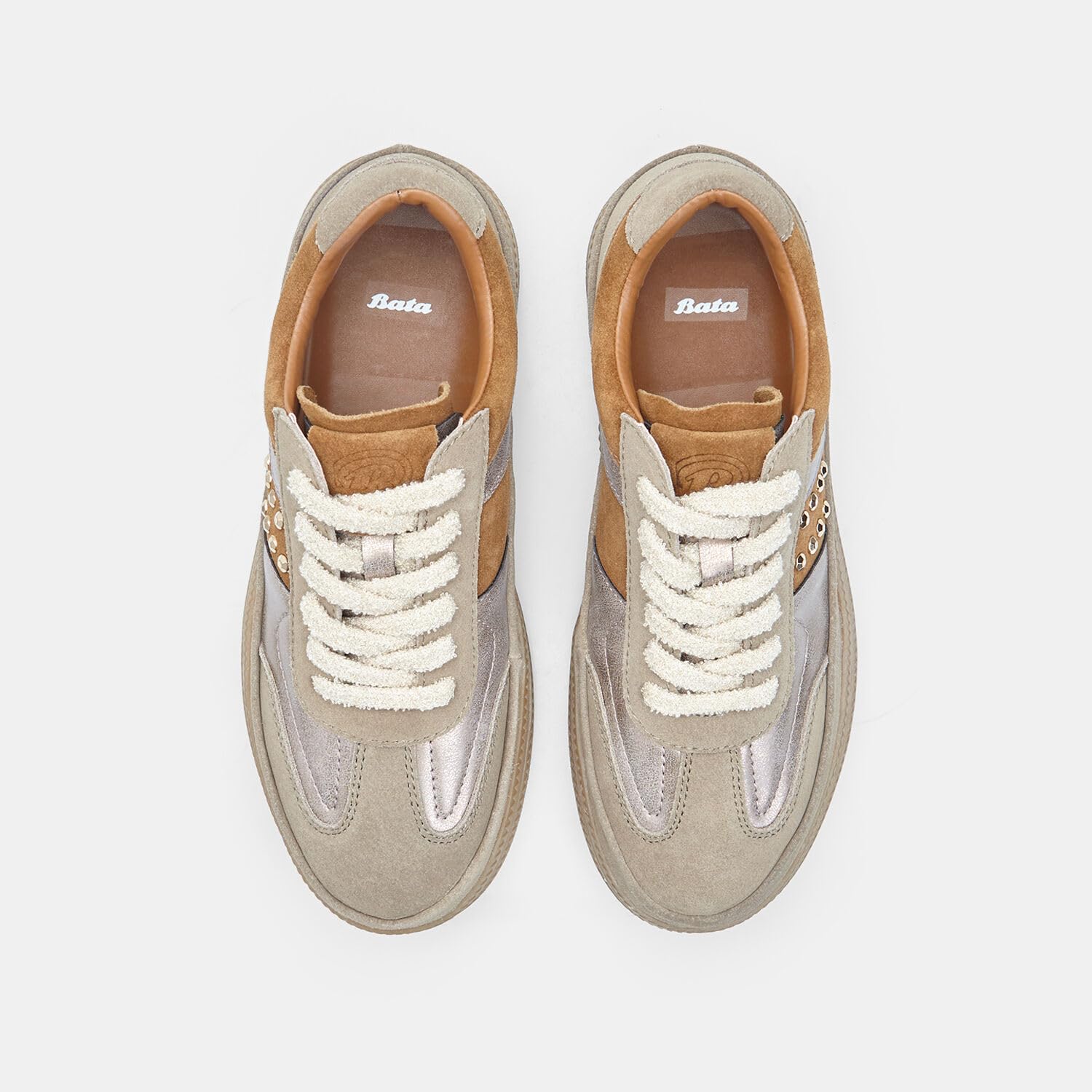 Bata Sneakers femme sneaker daim Tan