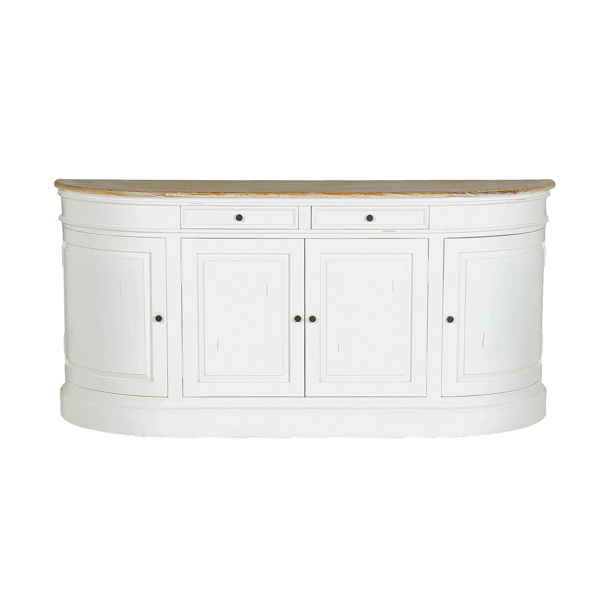 Berah Getah Demeure buffet blanc acajou teck 180 cm