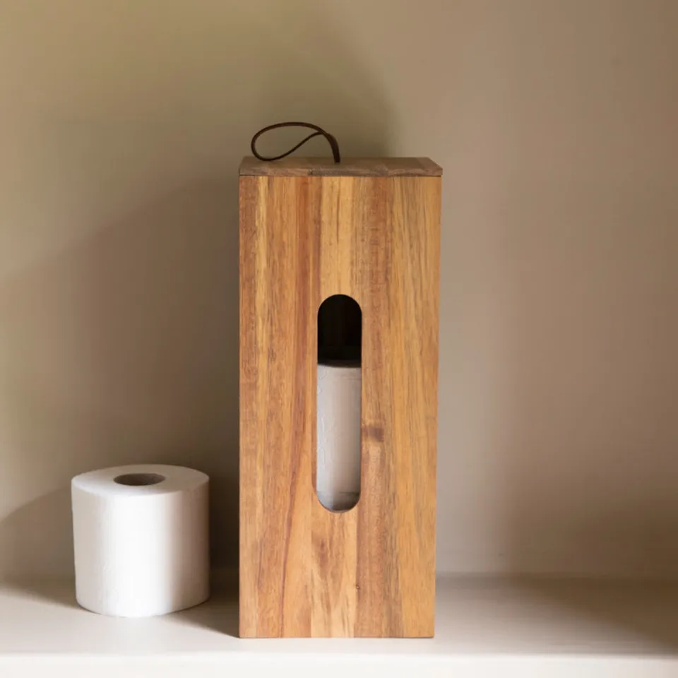 Andrea House Baño porte-rouleau réserve bois