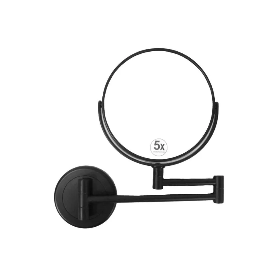 Andrea House Baño miroir grossissant noir extensible