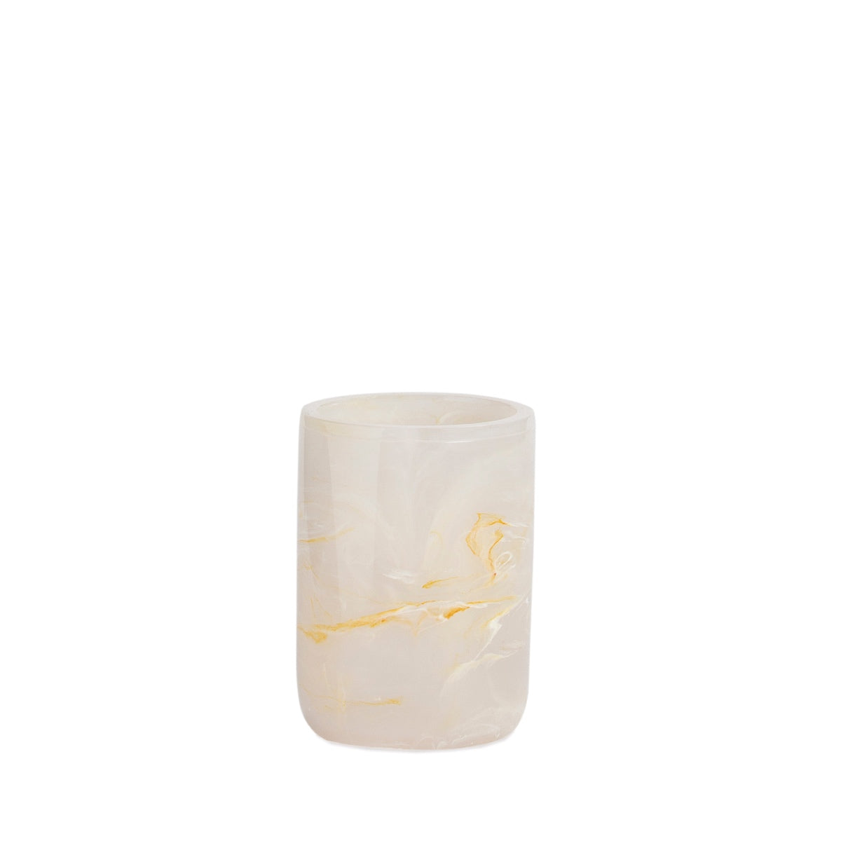 Andrea House Baño porte-brosses effet nacre blanc classique