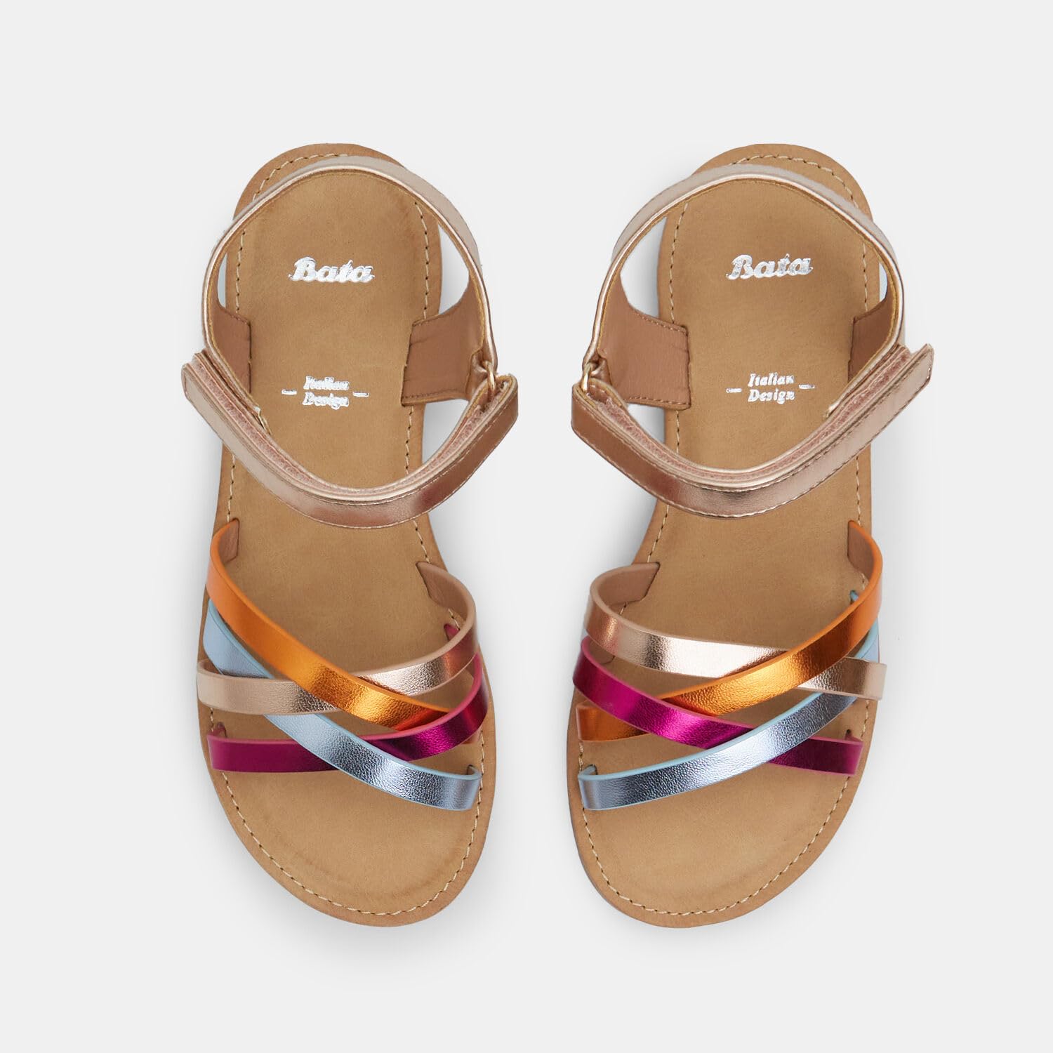 Bata Sandales fille été plates légères