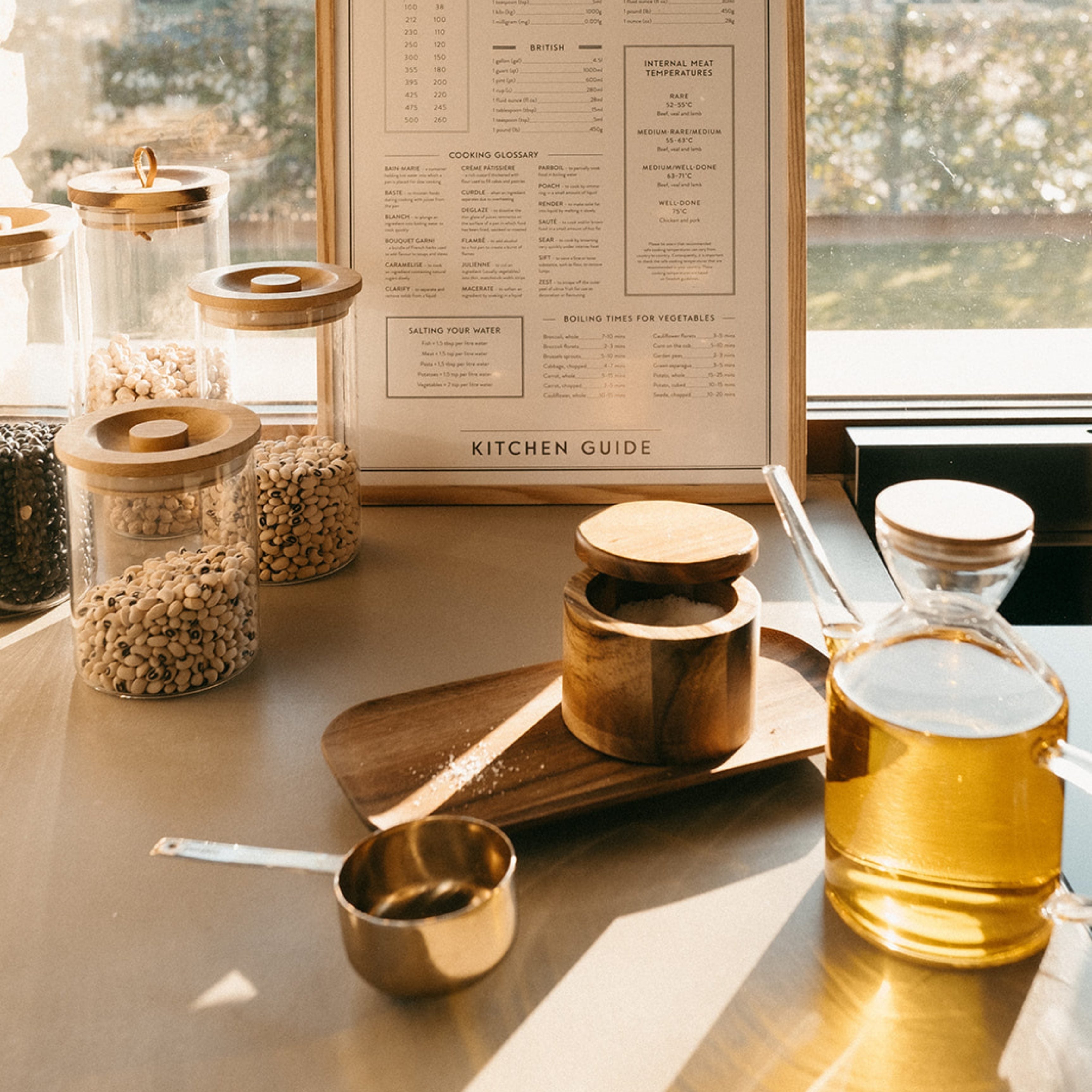 Andrea House salière cuisine bois rustique marron