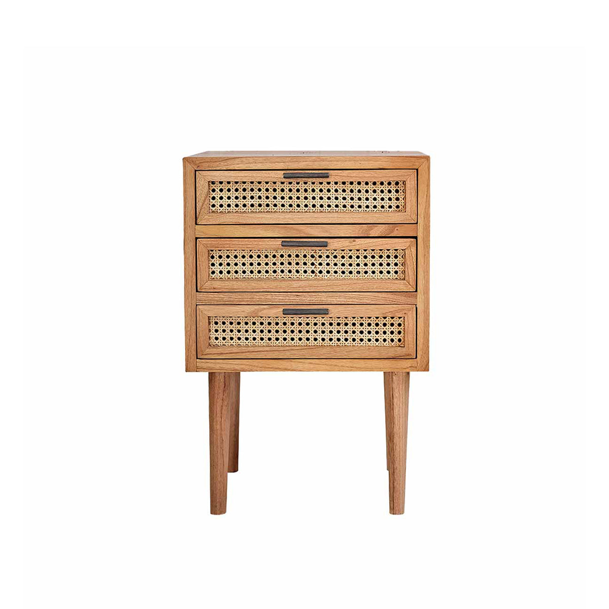 Berah Getah Alba table de chevet mindi cannage 40 cm