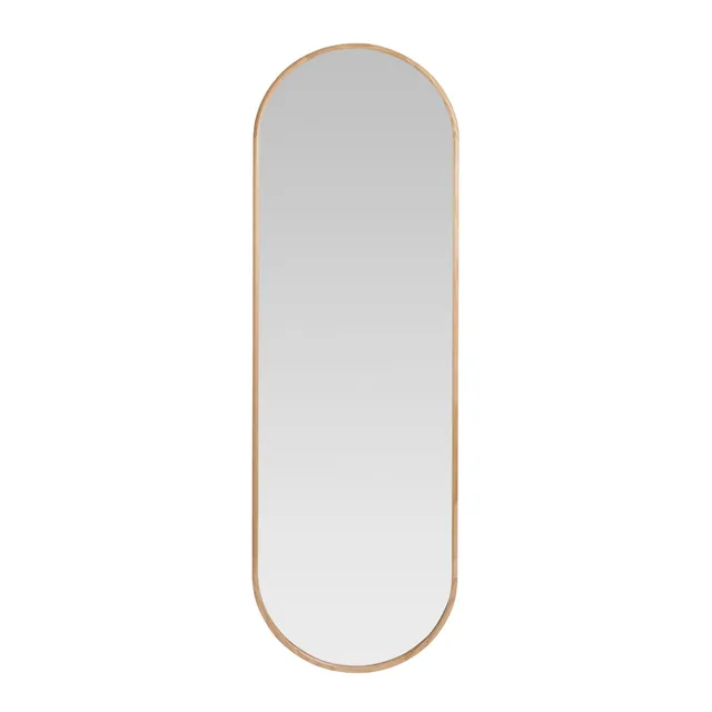 Andrea House miroir mural ovale bois de pin