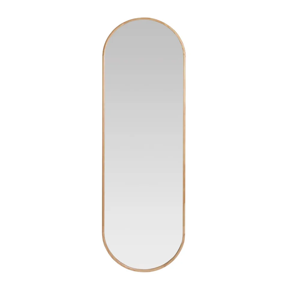 Andrea House miroir mural ovale bois de pin