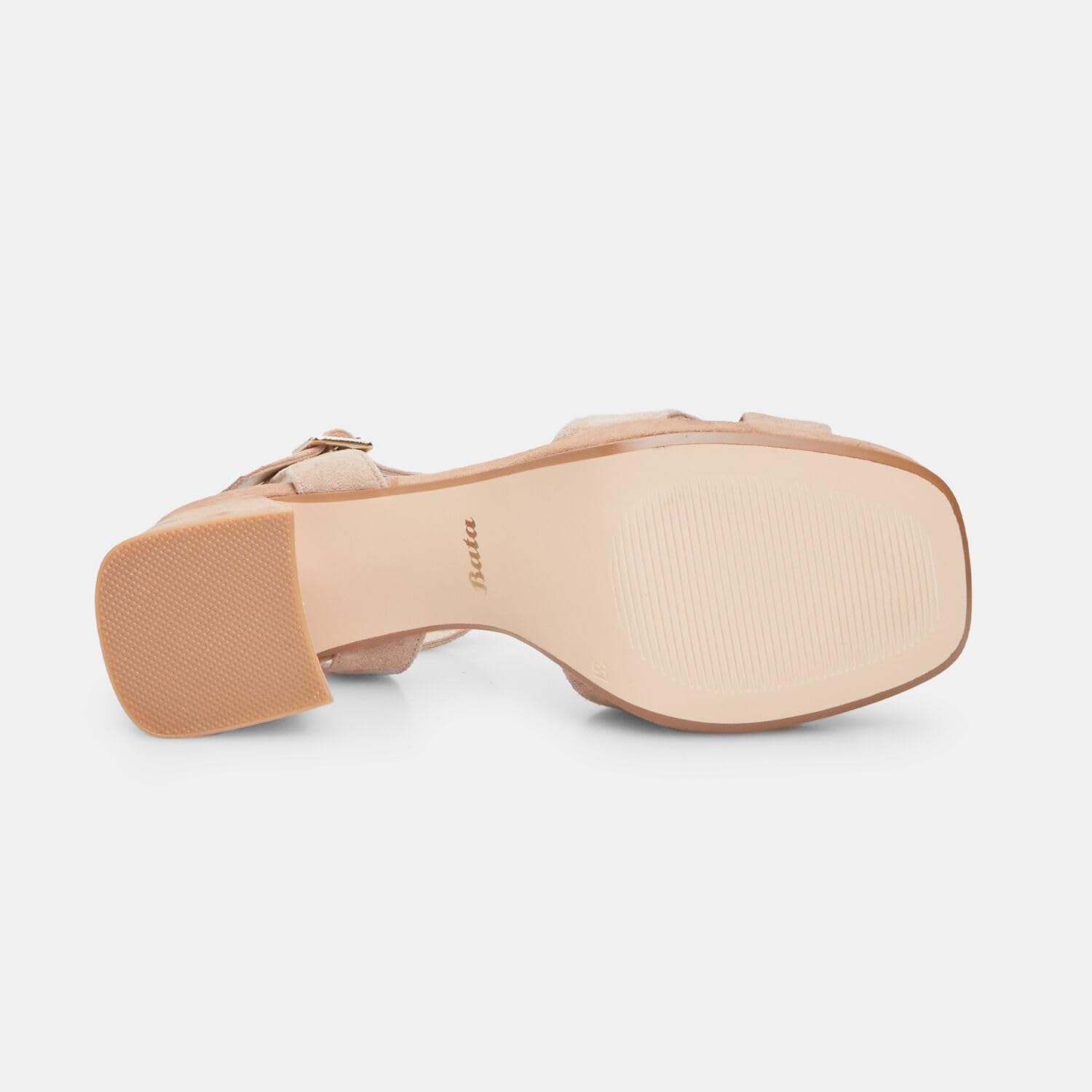 Bata Sandales daim femme talon 7 cm plateforme