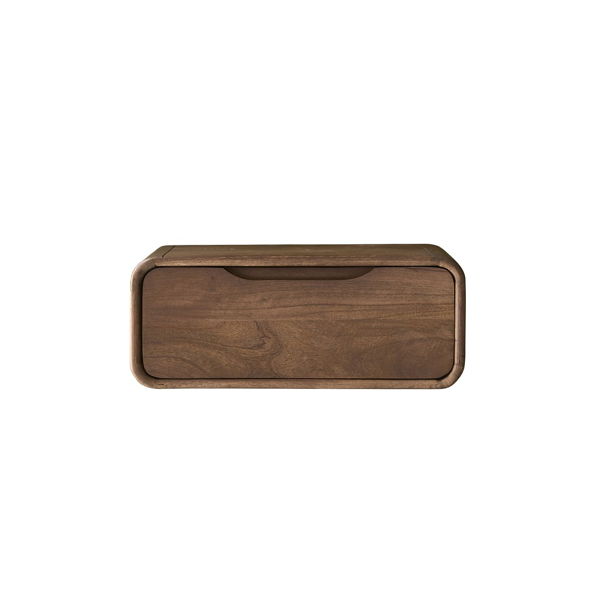 Berah Getah Sofia Table de chevet suspendue 50 cm noyer