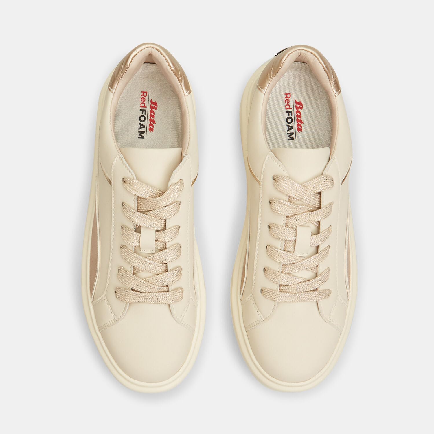 Bata Sneakers femme plateforme 4 cm doré