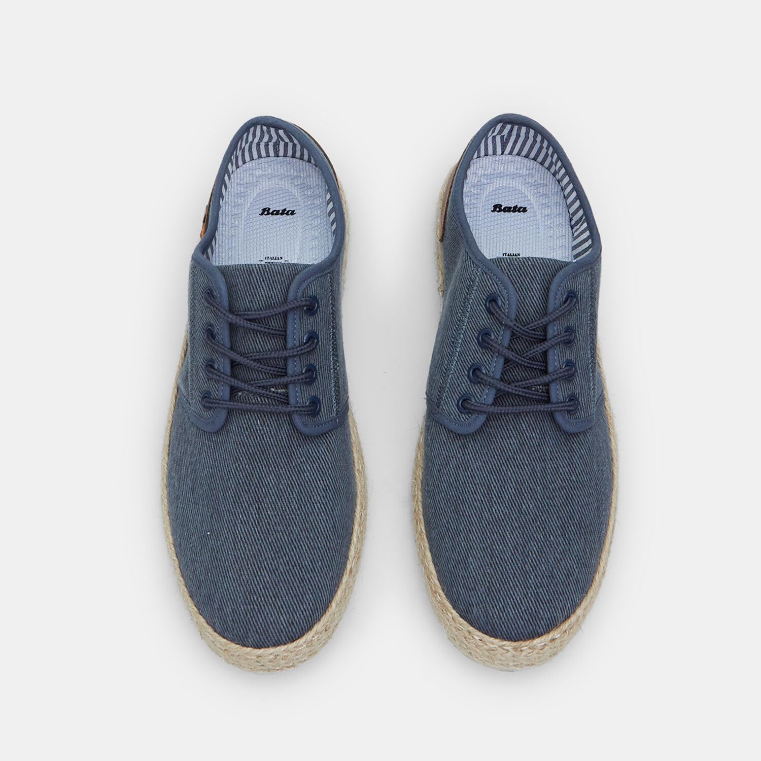 Bata Espadrilles Espadrilles homme tissu lacets