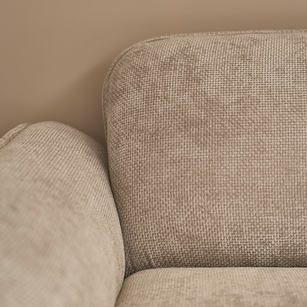 Berah Getah Hector Canapé 3 Places Velours Beige