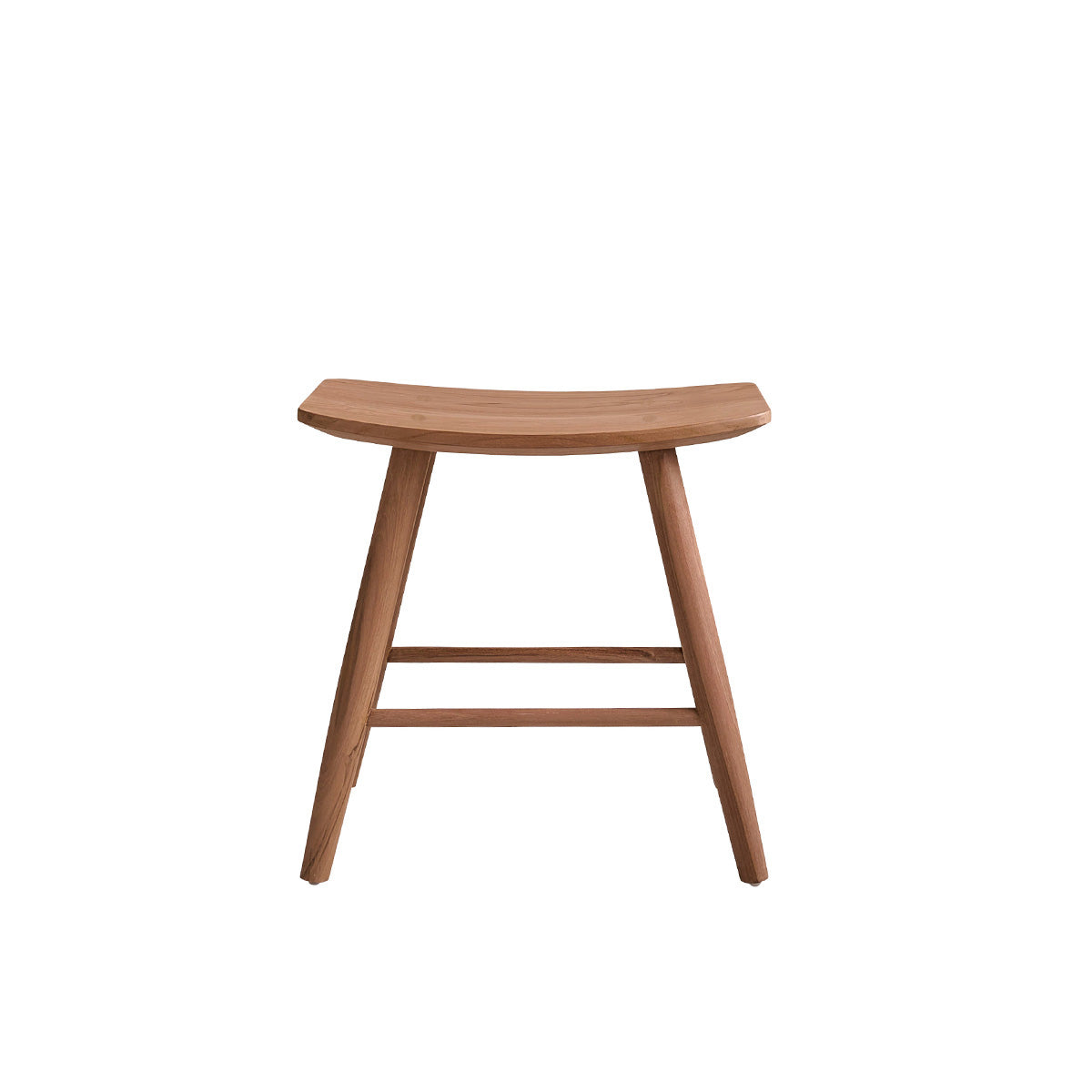 Berah Getah Ambre tabouret teck massif 45 cm naturel