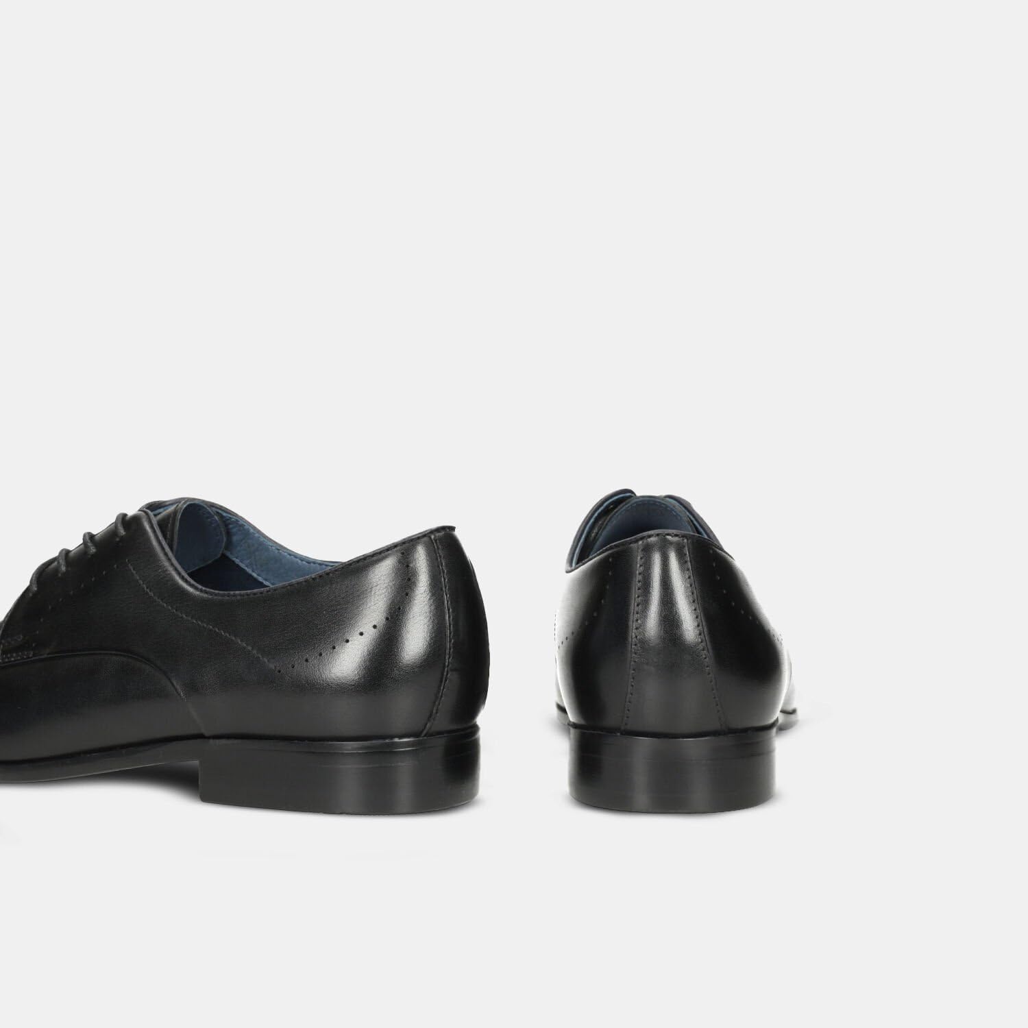 Bata derby homme cuir à lacets ville noir