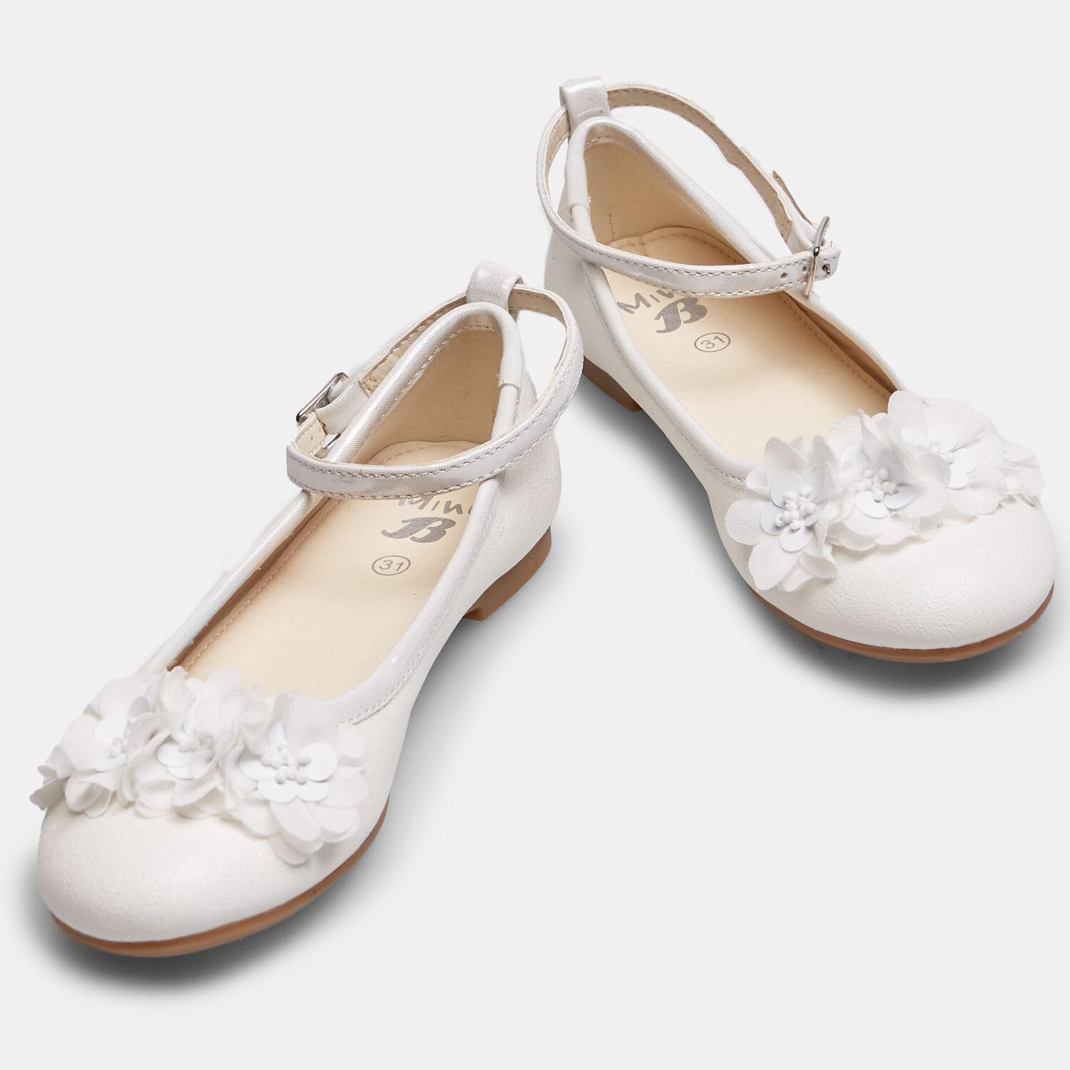 Bata Ballerines Fille nœud blanches 31 EU cérémonie