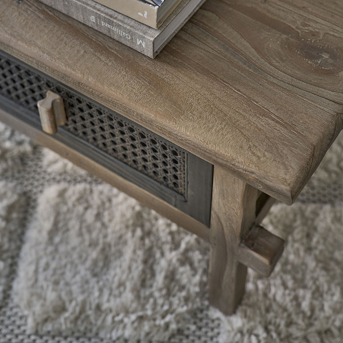 Berah Getah Junko table basse pin recyclé 110 cm