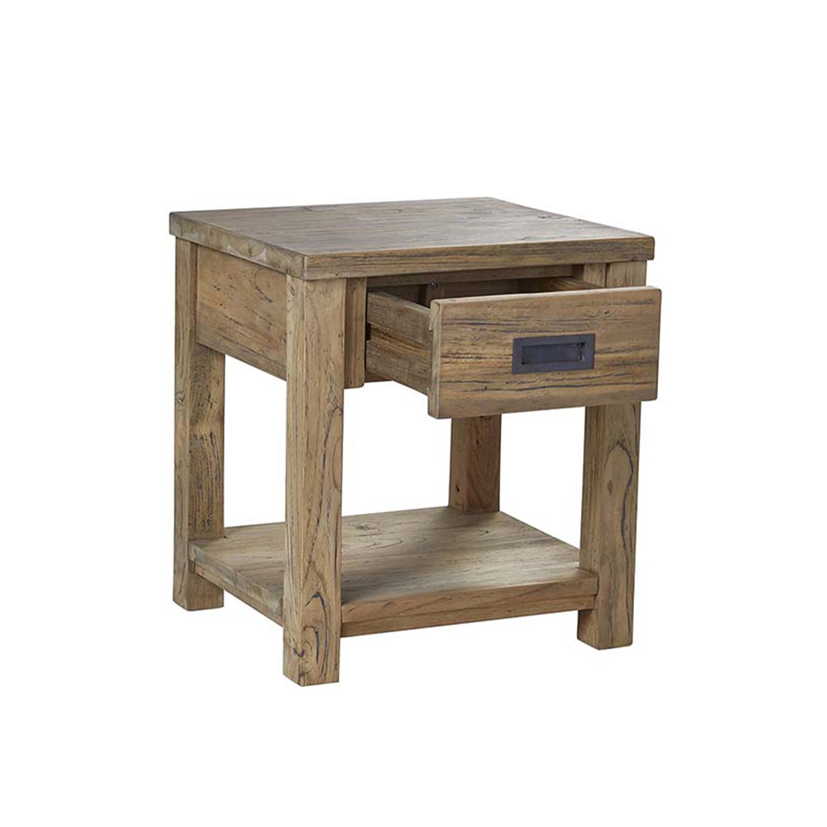 Berah Getah Cargo table de chevet teck recyclé 45 cm