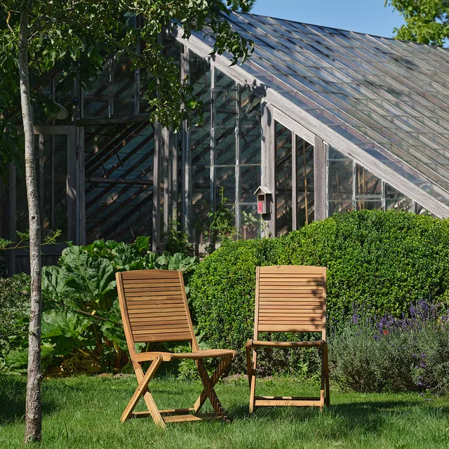 Berah Getah Jardin chaise pliante acacia huilé lot de 2