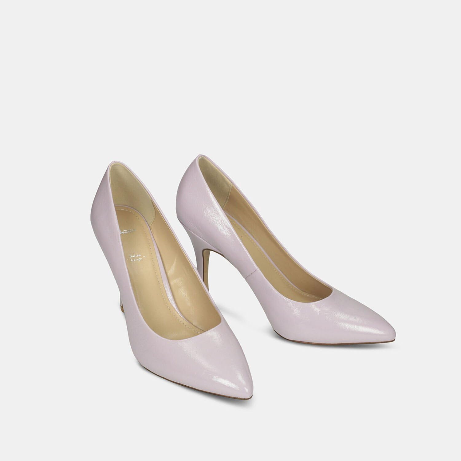 Bata Escarpins femme talon 10 cm bout pointu brillant