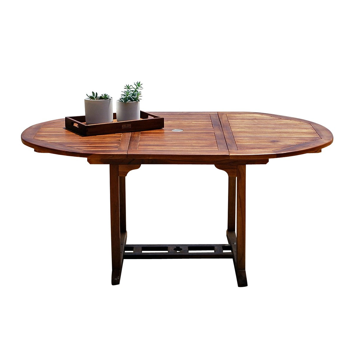 Berah Getah Bali table jardin teck huilé ovale 6/8 pers